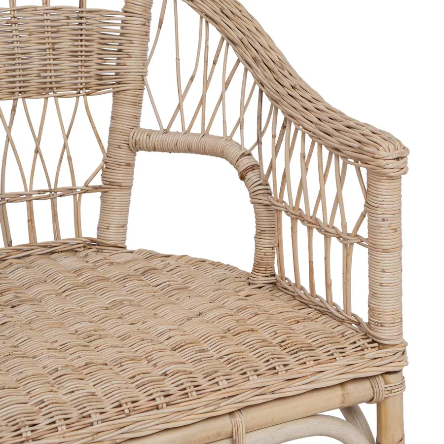 Chaise empilable Naturel 60 x 60 x 81 cm Rotin - 7