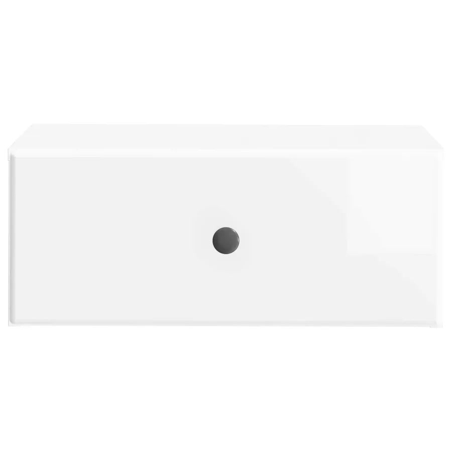 Cabinet de chevet mural 2 pcs Blanc brillant 49 x 34,5 x 20 cm - 7