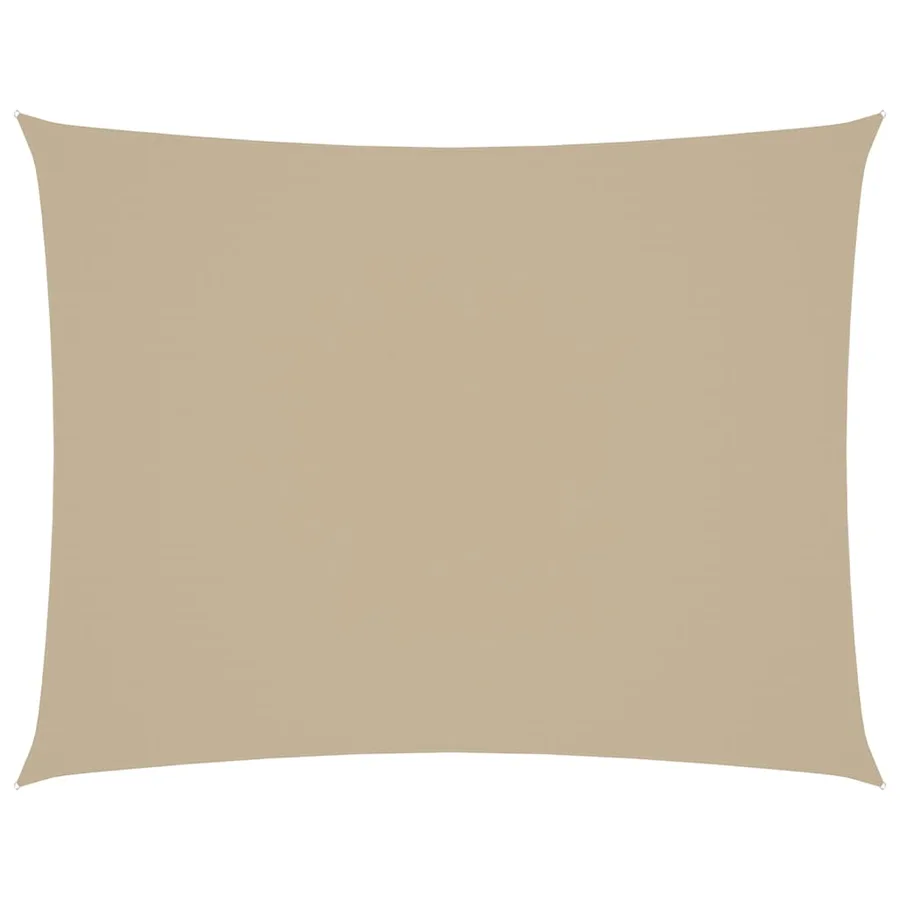 Voile de parasol tissu oxford rectangulaire 2,5x3,5 m beige - 2
