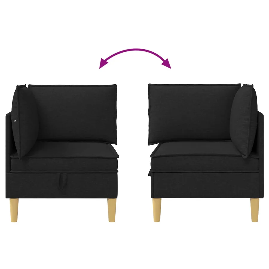 Sofa avec rangement Tissu - 8