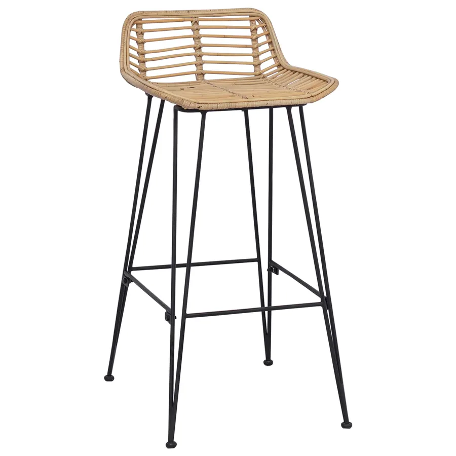 Chaise de bar 44 x 46 x 91 cm Fer à tige de 10mm de diamètre - 4