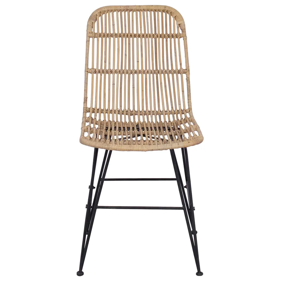 Chaise de salle à manger 2 pcs Naturel 41 x 55 x 85 cm - 5