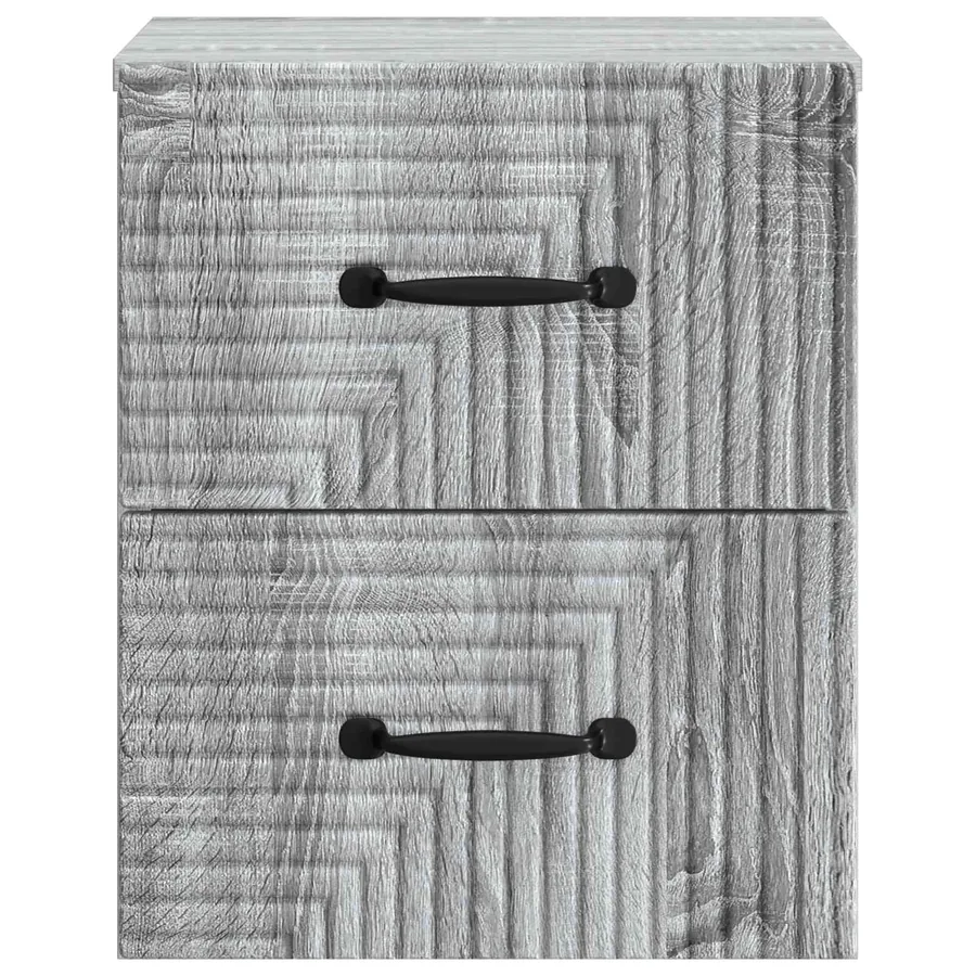 Cabinet de chevet mural 2 pcs Sonoma gris 34,5 x 33 x 40 cm - 7