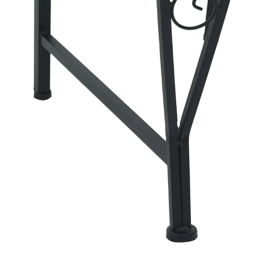 Banc d'Arbre 4-Nombre de places 160 x 80 x 89 cm Acier Noir - 3