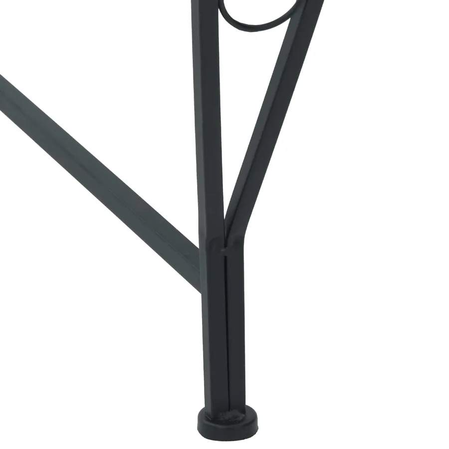 Banc d'Arbre 4-Nombre de places 160 x 80 x 89 cm Acier Noir - 2