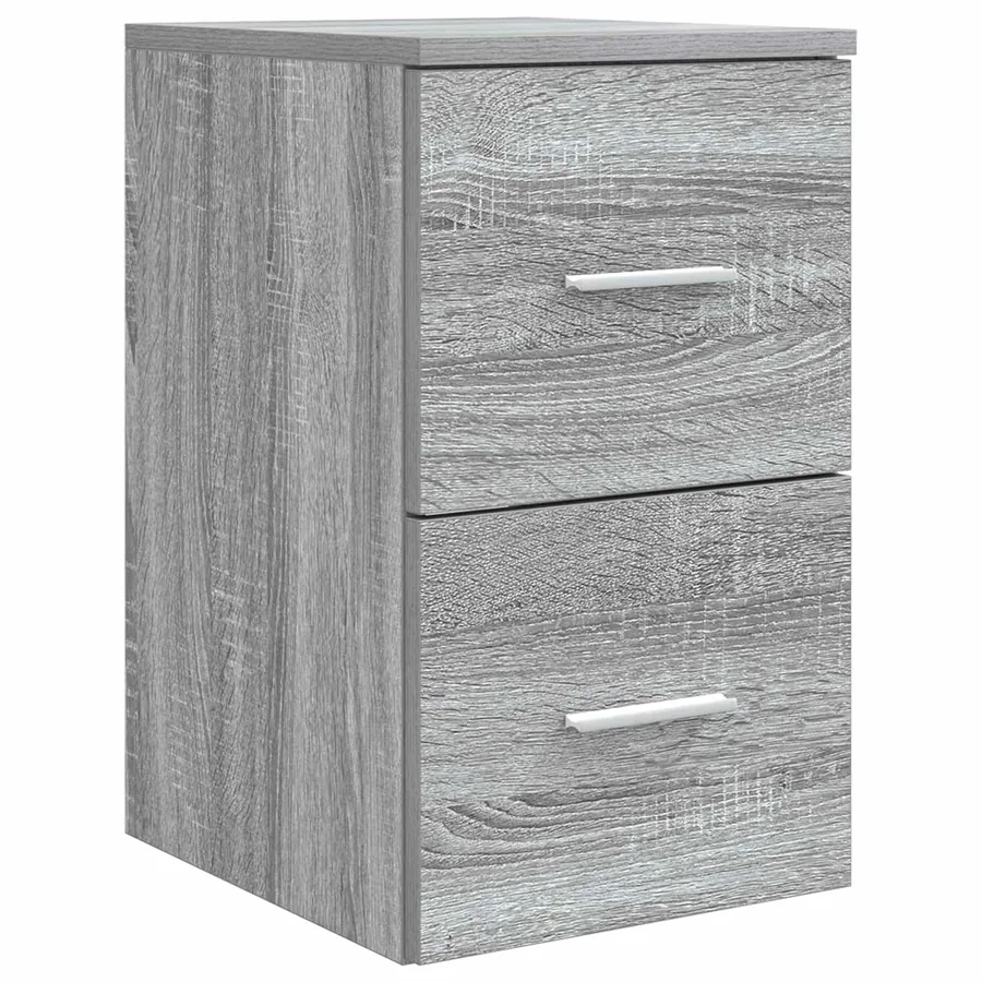 Ensemble de mobilier de salle de bain 5 pcs Sonoma gris - 6