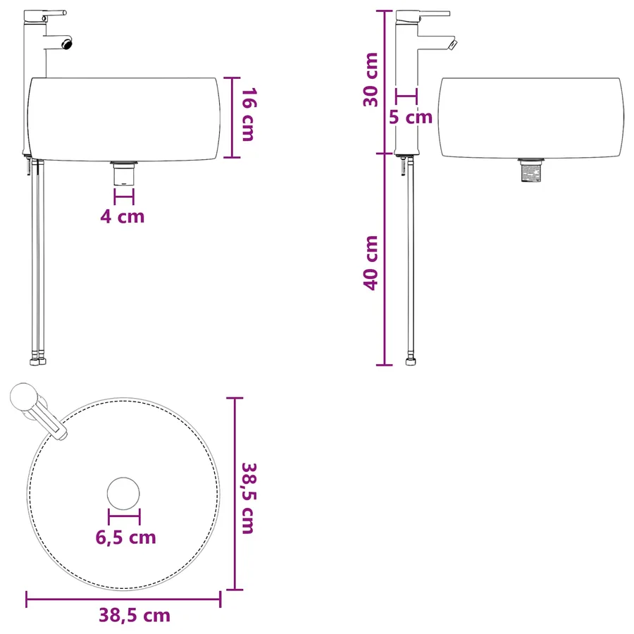 Ensemble de mobilier de salle de bain 2 pcs Chêne Sonoma - 12