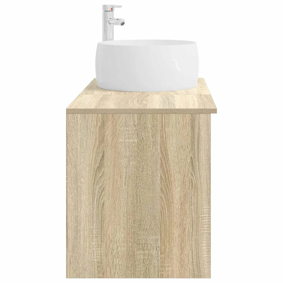 Ensemble de mobilier de salle de bain 2 pcs Chêne Sonoma - 5
