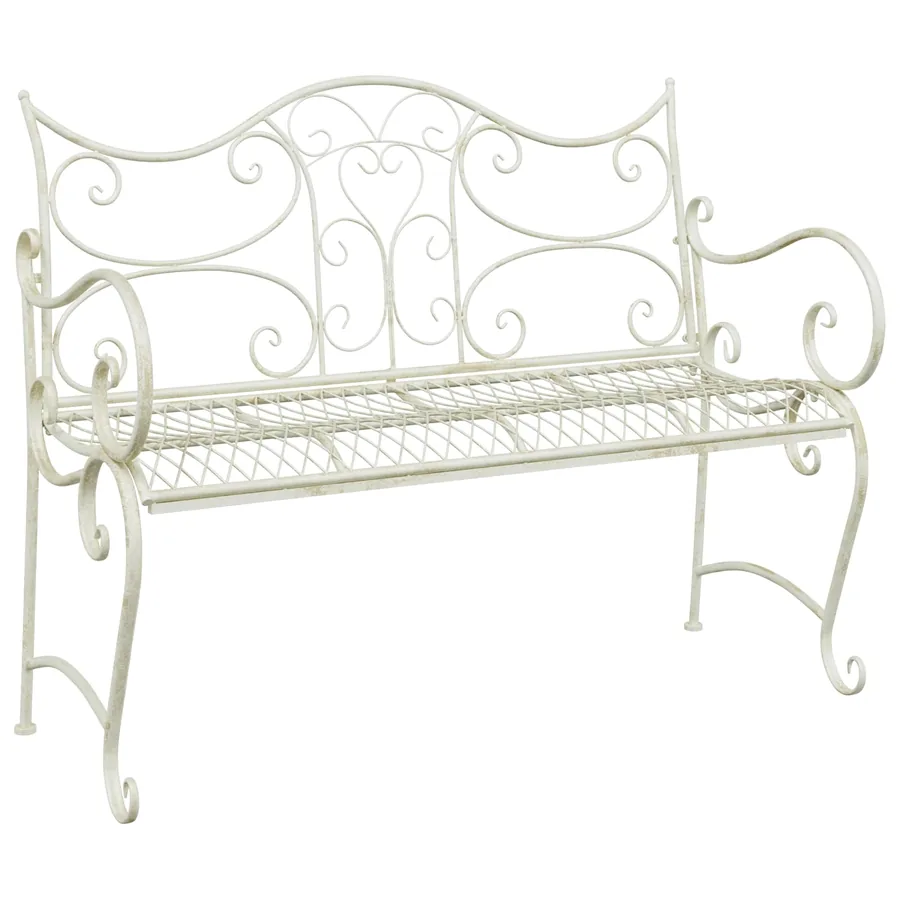 Banc de jardin 2-Nombre de places 114 x 56,5 x 90 cm Acier - 2