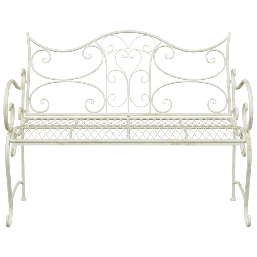 Banc de jardin 2-Nombre de places 114 x 56,5 x 90 cm Acier - 3