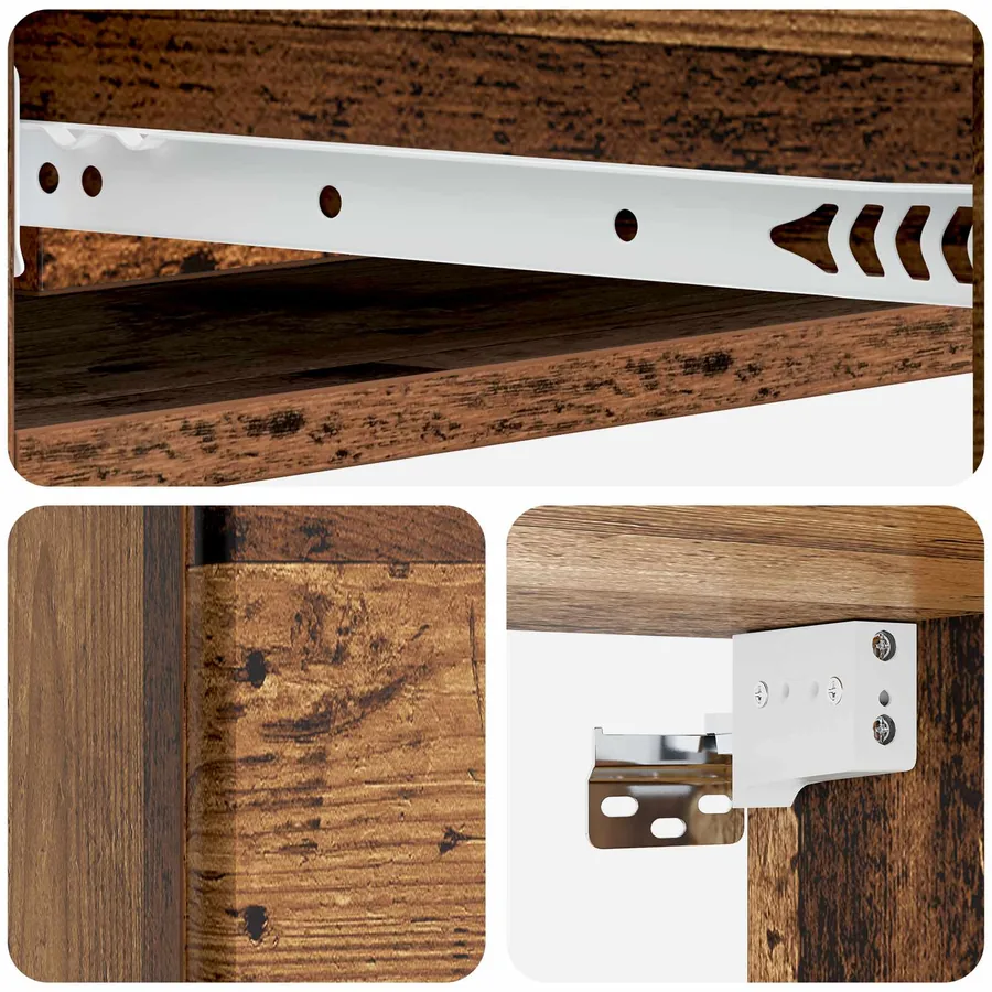 Table d'appoint murale Bois ancien 87,5 x 34,5 x 17 cm - 8