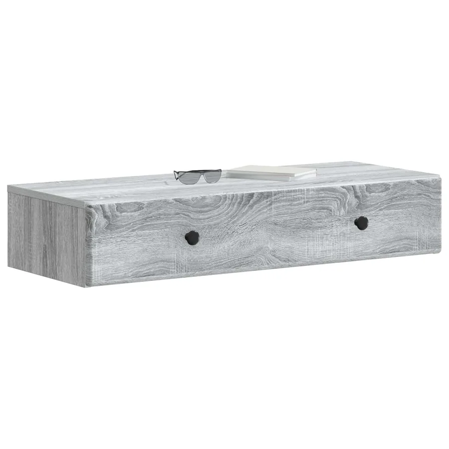 Table d'appoint murale Sonoma gris 87,5 x 34,5 x 17 cm - 3
