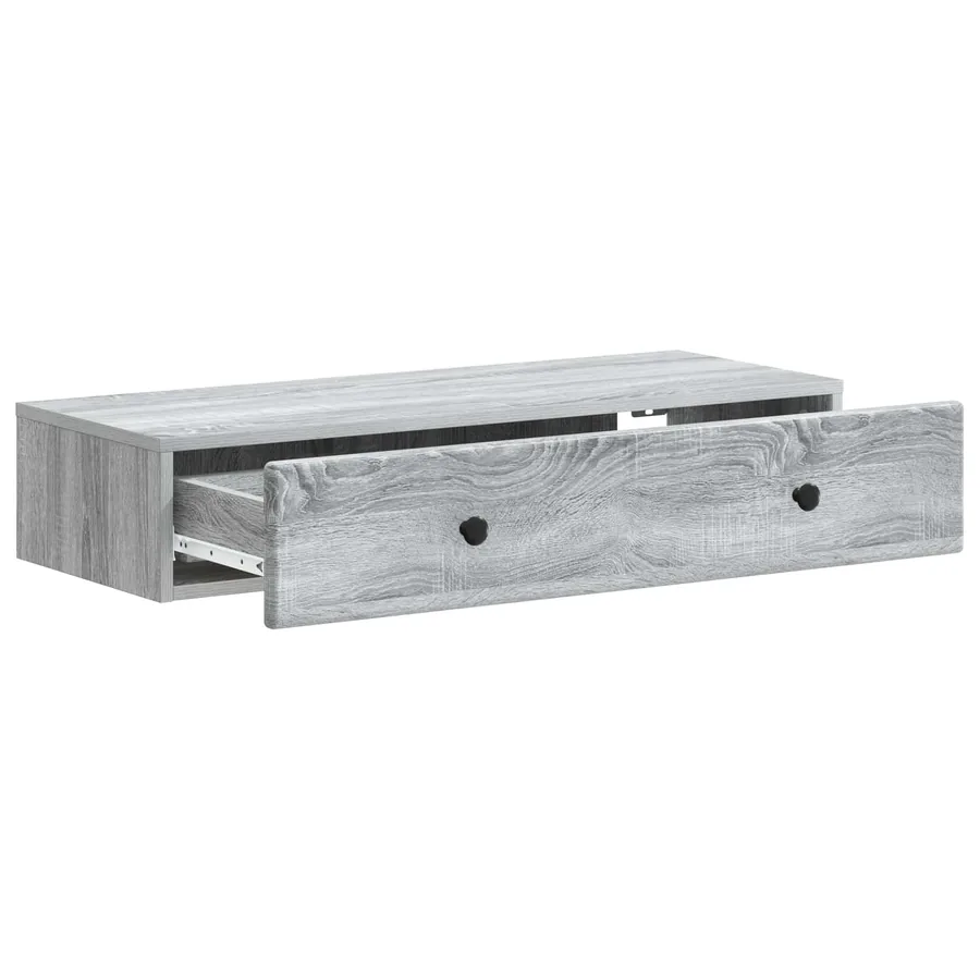 Table d'appoint murale Sonoma gris 87,5 x 34,5 x 17 cm - 4