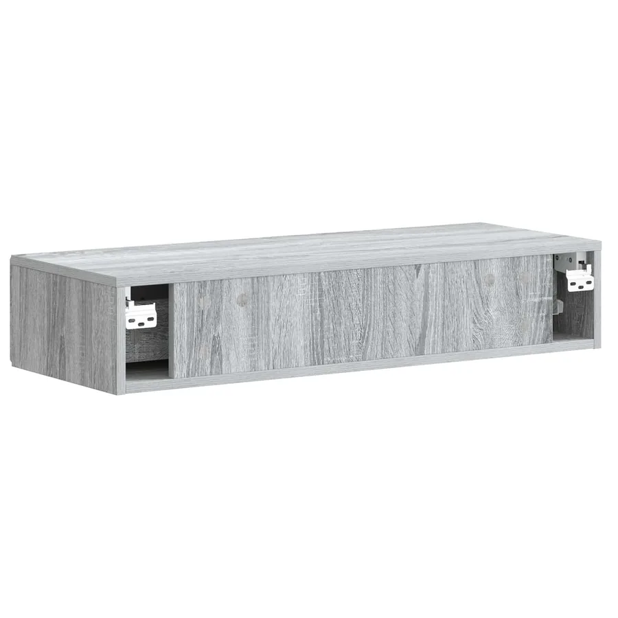 Table d'appoint murale Sonoma gris 87,5 x 34,5 x 17 cm - 7