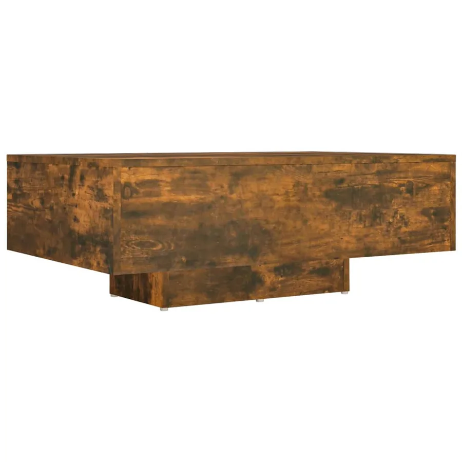 Table basse Chêne fumé 85x55x31 cm Bois d'ingénierie - 2