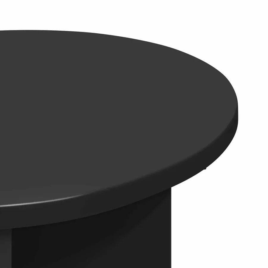 Table d'appoint Chêne noir Ø 39 x 38 cm Bois d'ingénierie - 4