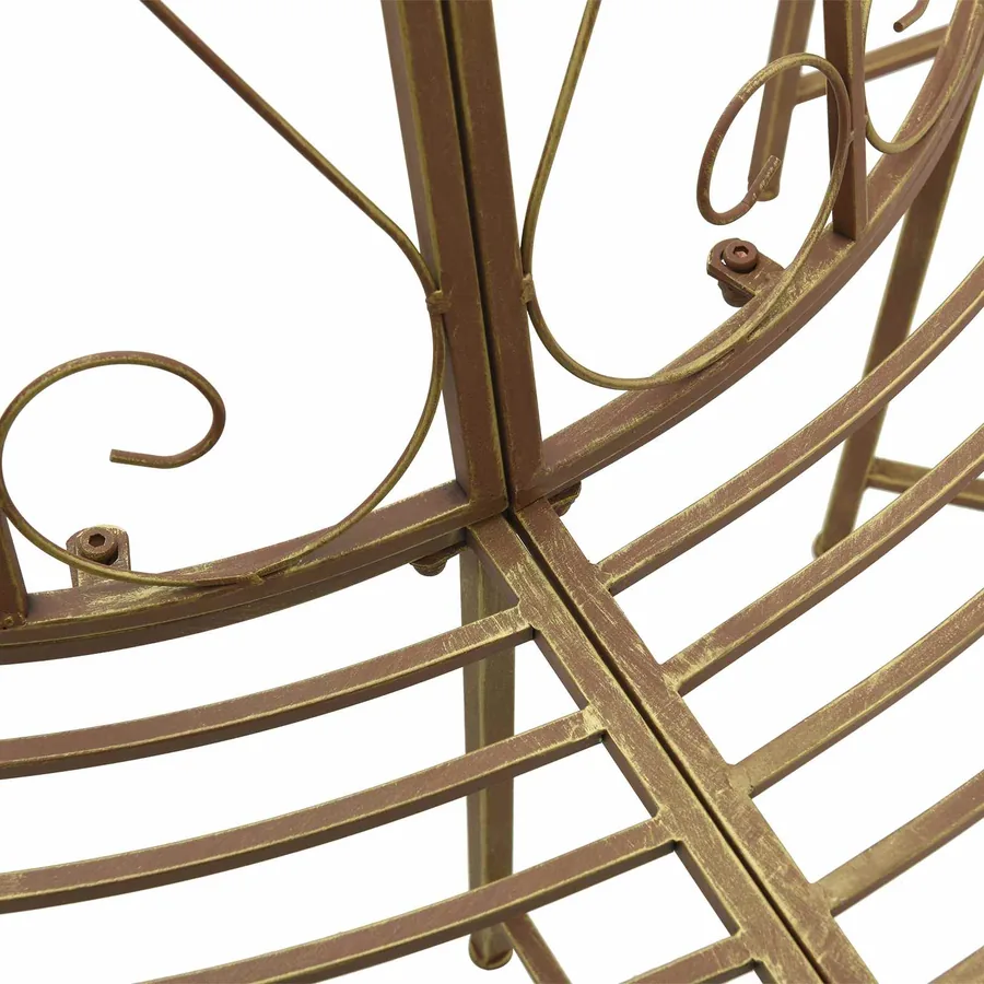 Banc d'Arbre 4-Nombre de places 160 x 80 x 89 cm Acier - 4