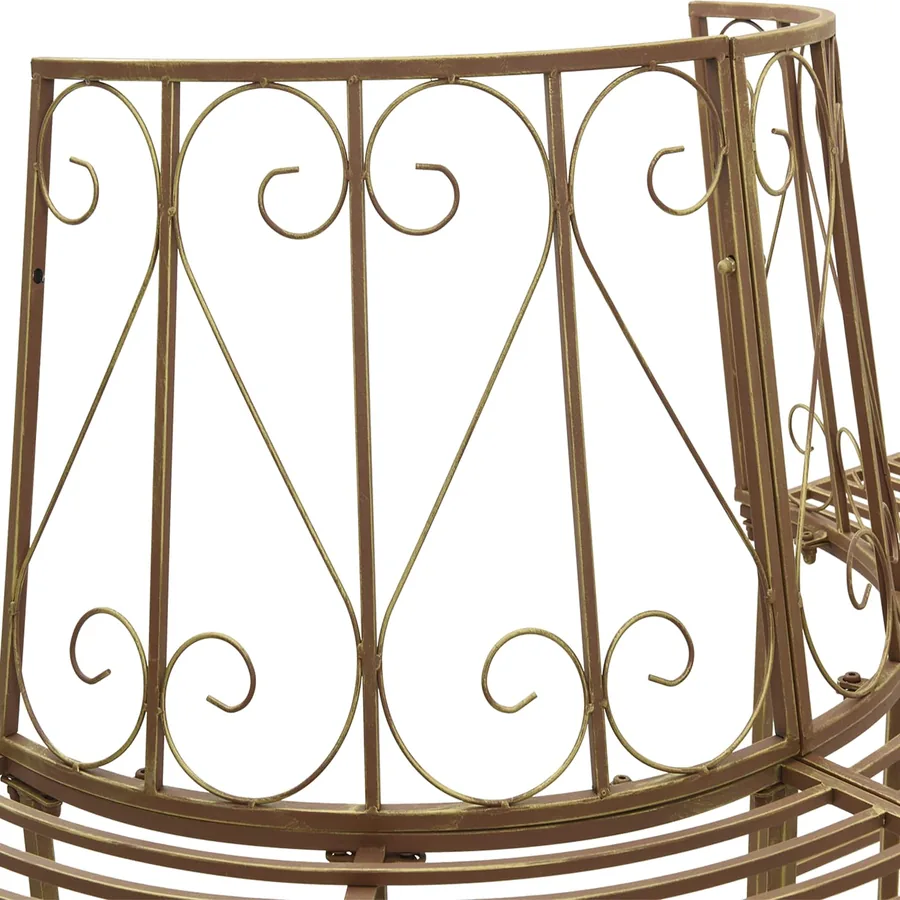 Banc d'Arbre 4-Nombre de places 160 x 80 x 89 cm Acier - 5