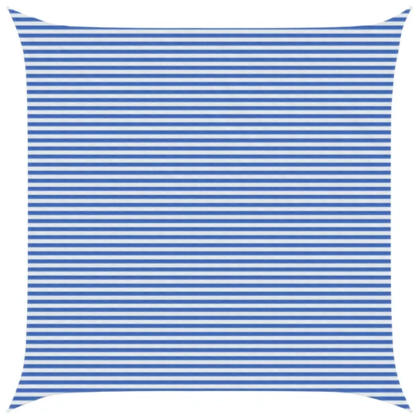 Voile d'ombre Bleu et Blanc 7 x 7 m HDPE