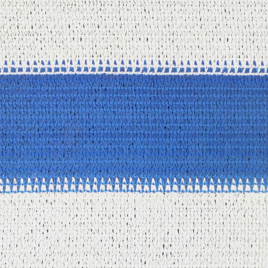 Voile d'ombre Bleu et Blanc 2 x 6 m HDPE - 7