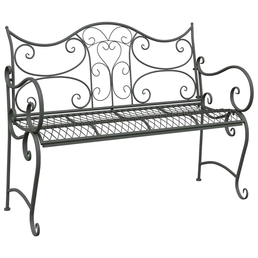 Banc de jardin 2-Nombre de places 114 x 56,5 x 90 cm Acier - 2