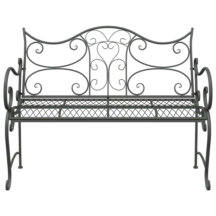 Banc de jardin 2-Nombre de places 114 x 56,5 x 90 cm Acier - 3