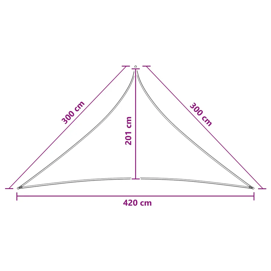 Voile d'ombre 3 x 3 x 4,2 m HDPE - 8