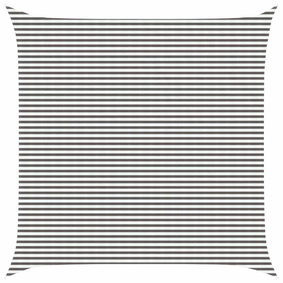 Voile d'ombre Gris clair et blanc 7 x 7 m HDPE