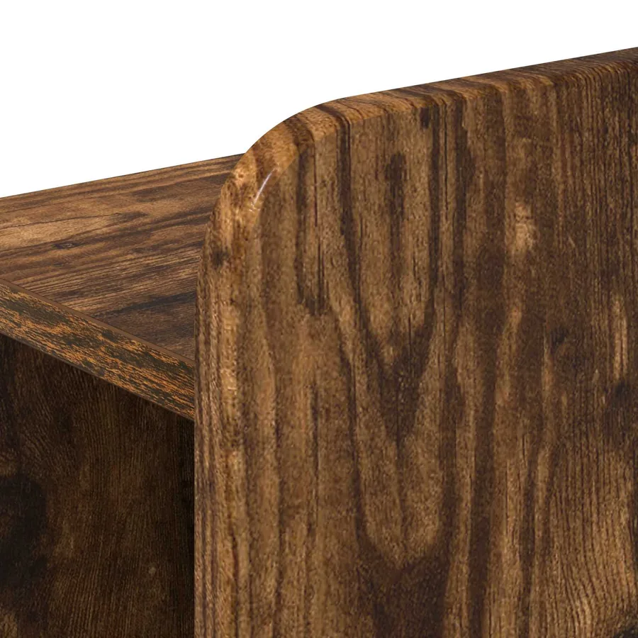 Cabinet de Tête de Lit Chêne fumé Bois d'ingénierie - 8