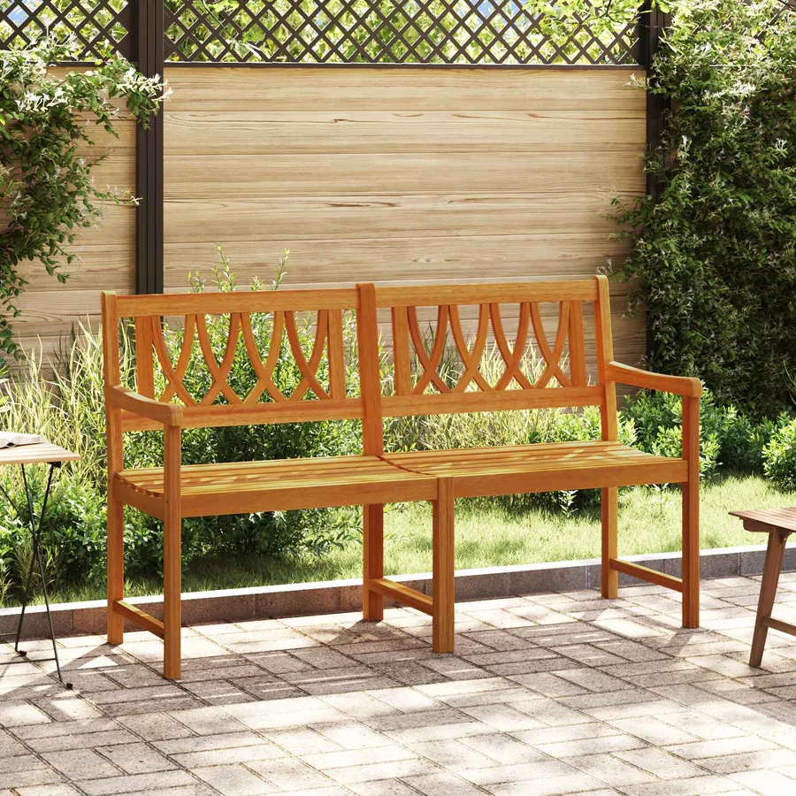Banc extérieur Naturel 150 x 55,5 x 90 cm Bois d'Acacia Massif