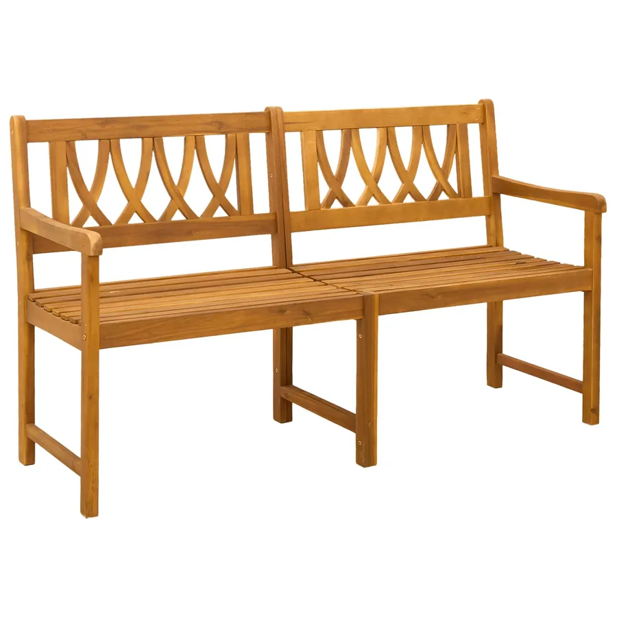 Banc extérieur Naturel 150 x 55,5 x 90 cm Bois d'Acacia Massif - 2