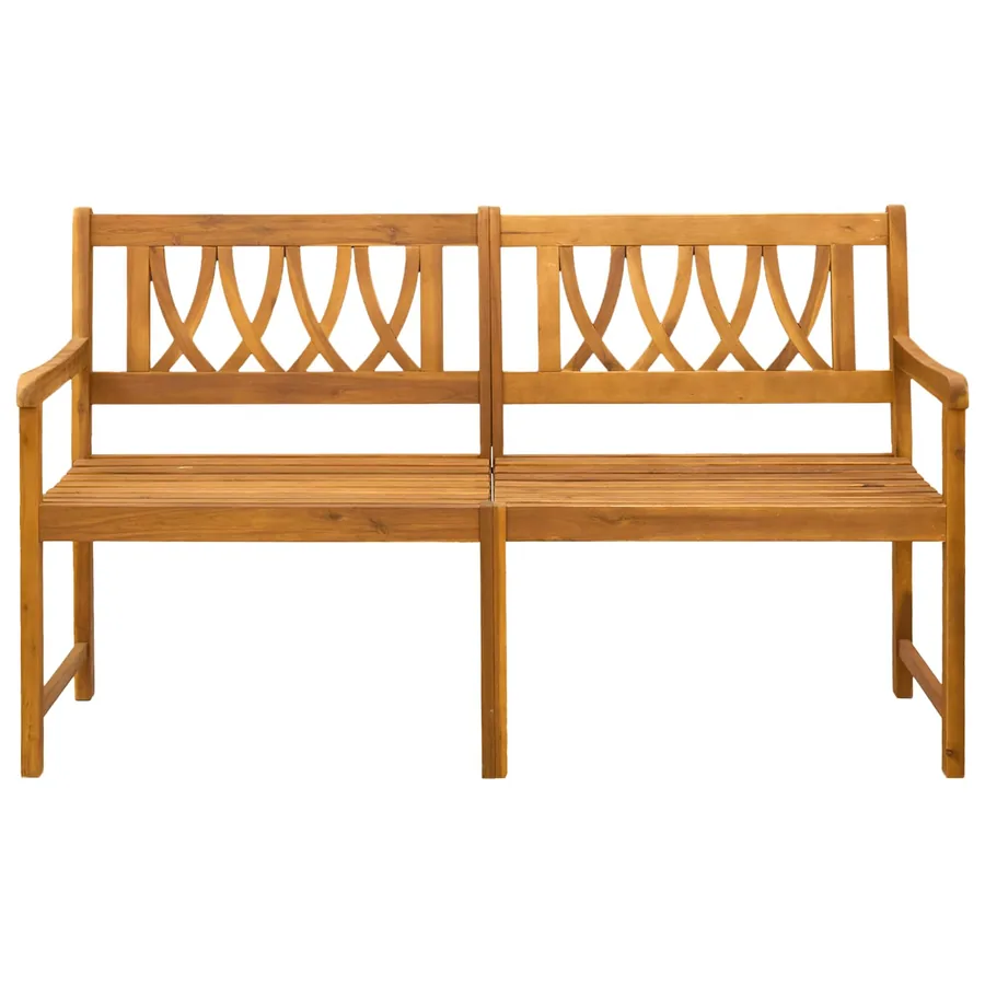 Banc extérieur Naturel 150 x 55,5 x 90 cm Bois d'Acacia Massif - 3