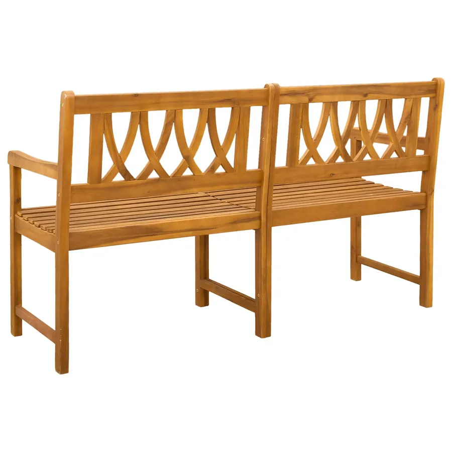 Banc extérieur Naturel 150 x 55,5 x 90 cm Bois d'Acacia Massif - 5