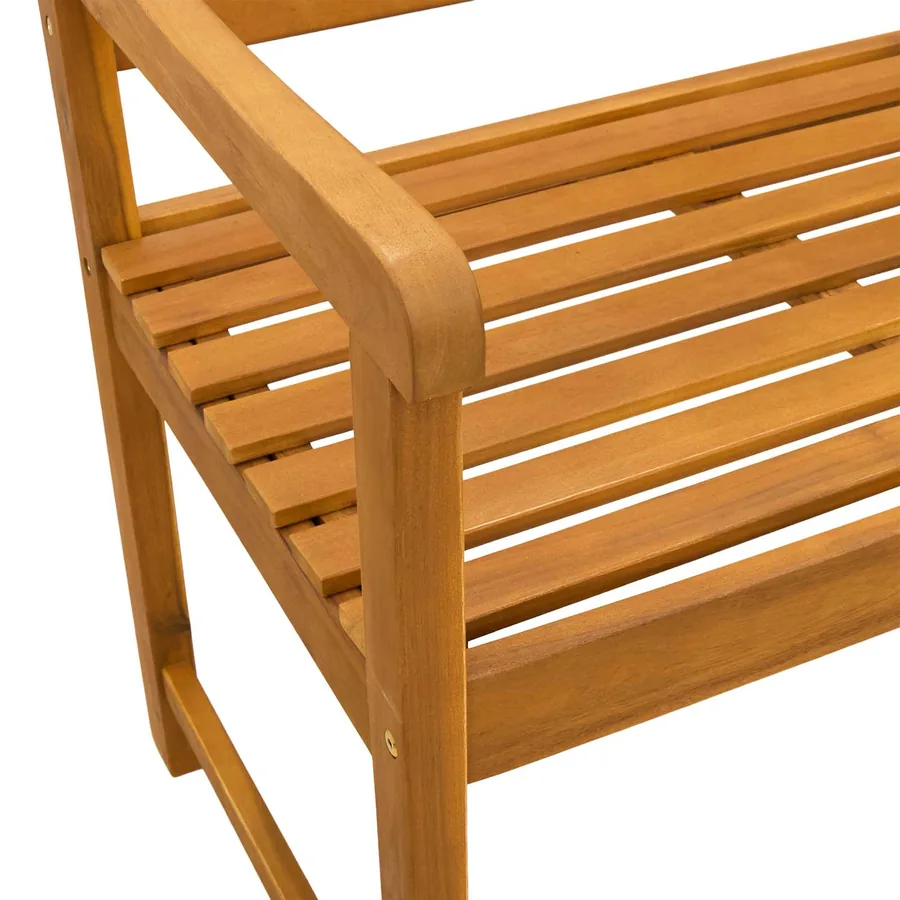 Banc extérieur Naturel 150 x 55,5 x 90 cm Bois d'Acacia Massif - 7