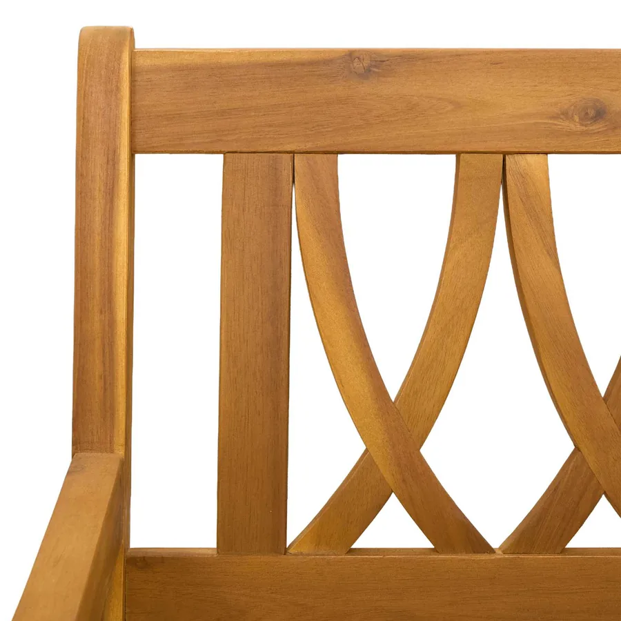 Banc extérieur Naturel 150 x 55,5 x 90 cm Bois d'Acacia Massif - 8