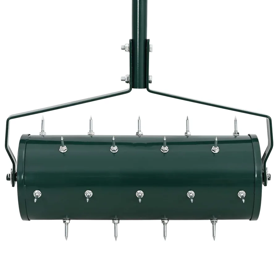 Roller à gazon tiré avec des pinces aérateur Vert 128 x 38 cm - 5