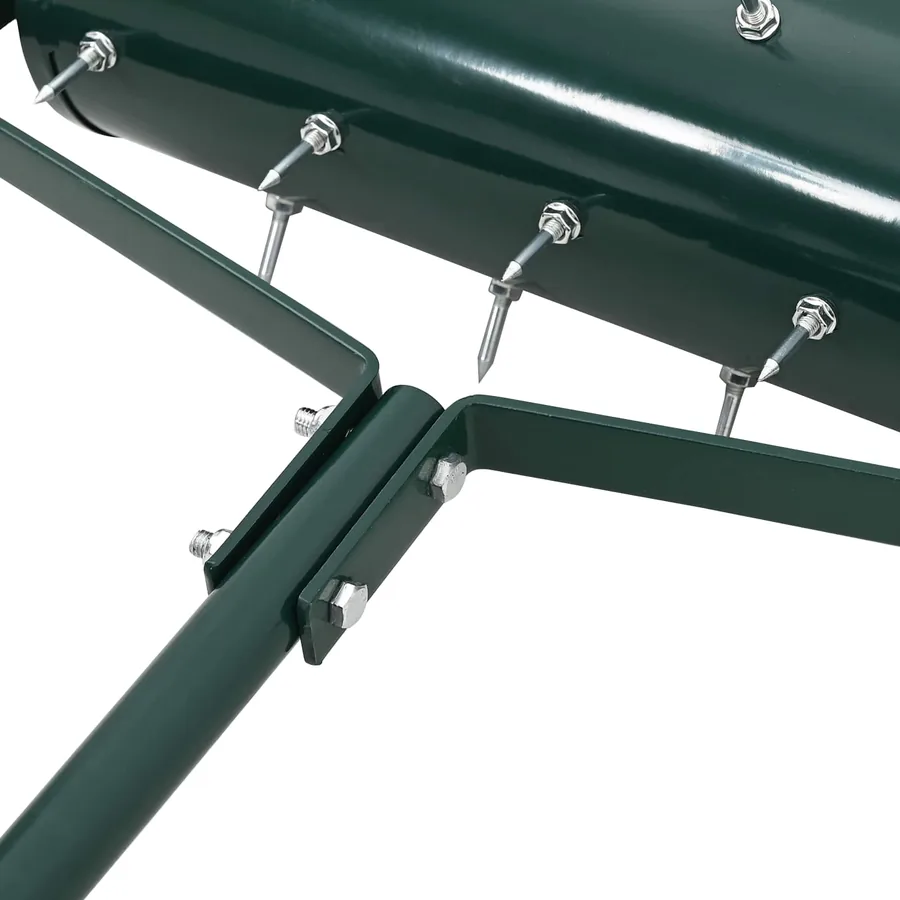 Roller à gazon tiré avec des pinces aérateur Vert 128 x 38 cm - 6