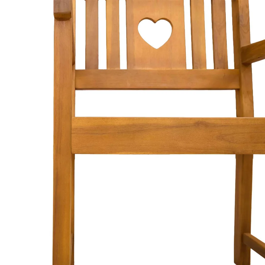 Chaises de jardin 2 pcs Naturel Bois d'Acacia Massif - 7