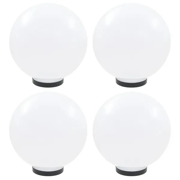 Lampes à LED sous forme de boule 4 pcs Sphérique 30 cm PMMA