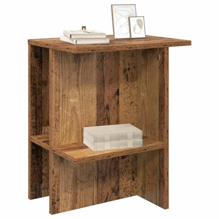 Table basse 2 pcs Bois ancien 40 x 30 x 49 cm Bois d'ingénierie - 3