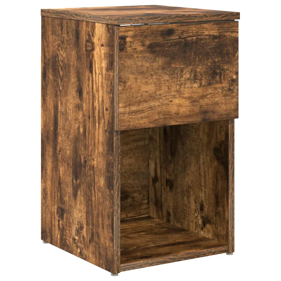 Armoire de lit 2 pcs Chêne fumé 29 x 31,5 x 49 cm - 5