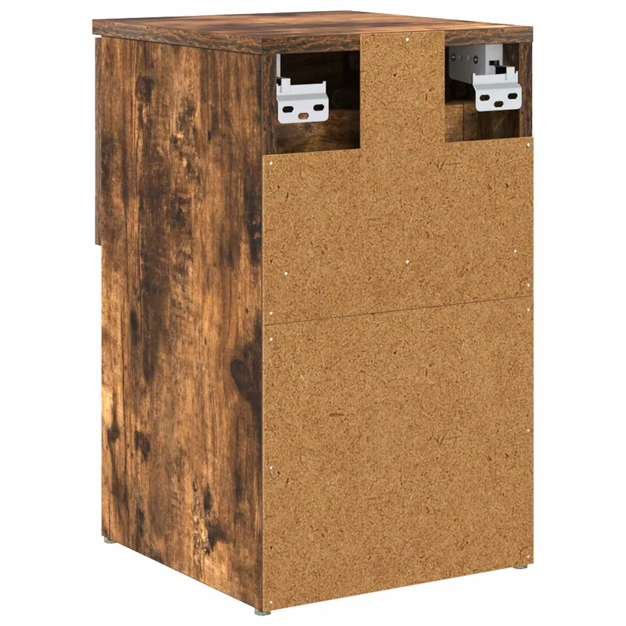 Armoire de lit 2 pcs Chêne fumé 29 x 31,5 x 49 cm - 9