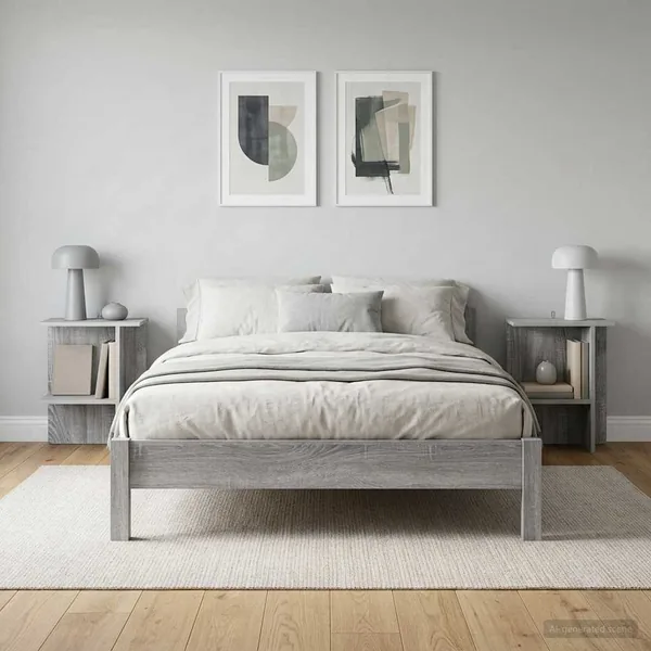 Table basse 2 pcs Sonoma gris 40 x 30 x 49 cm Bois d'ingénierie
