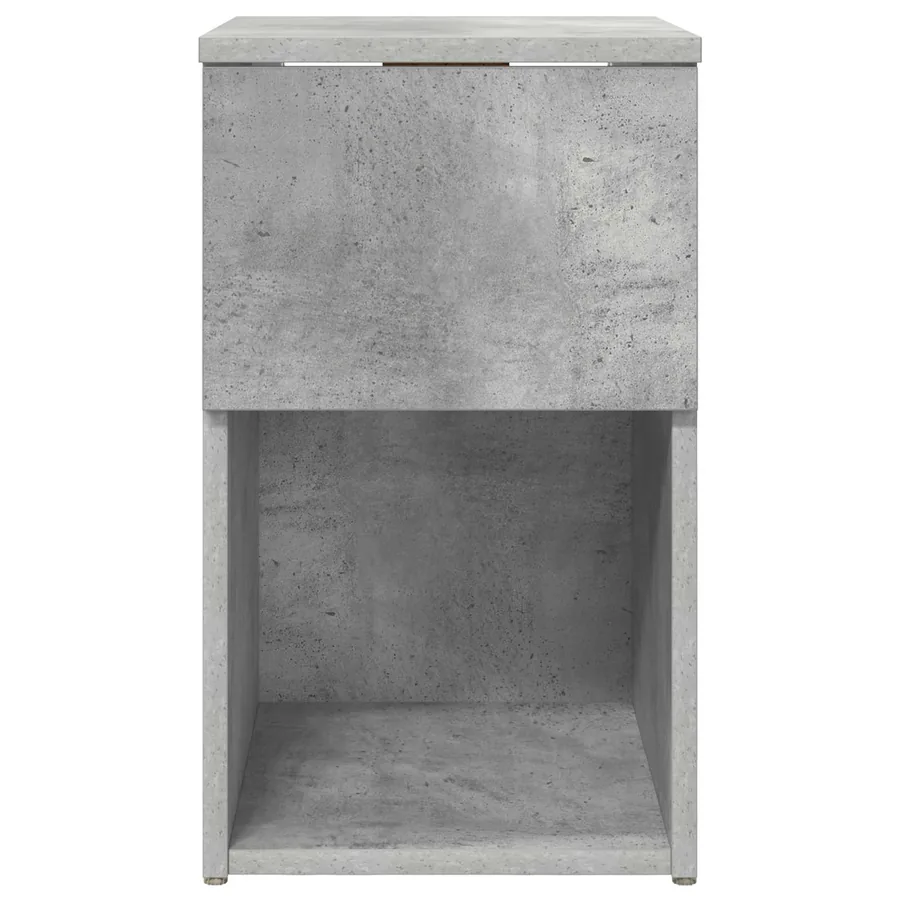 Armoire de lit 2 pcs Gris béton 29 x 31,5 x 49 cm - 7