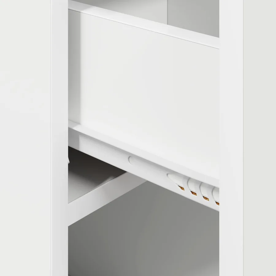 Armoire de lit Blanc 29 x 31,5 x 49 cm Bois d'ingénierie - 10