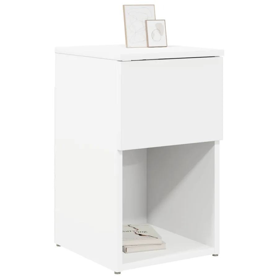Armoire de lit Blanc 29 x 31,5 x 49 cm Bois d'ingénierie - 3
