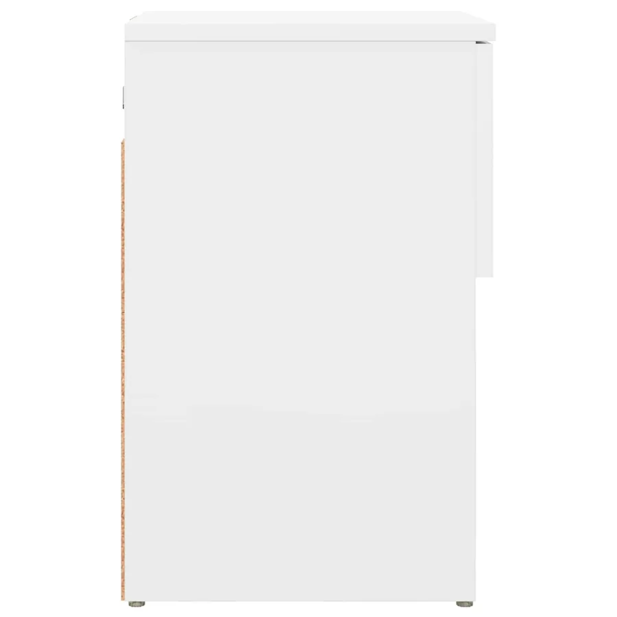 Armoire de lit Blanc 29 x 31,5 x 49 cm Bois d'ingénierie - 7