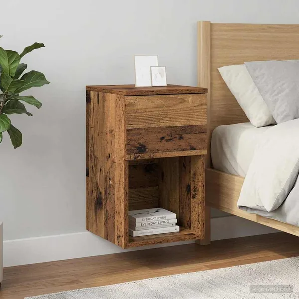 Armoire de lit 2 pcs Bois ancien 29 x 31,5 x 49 cm