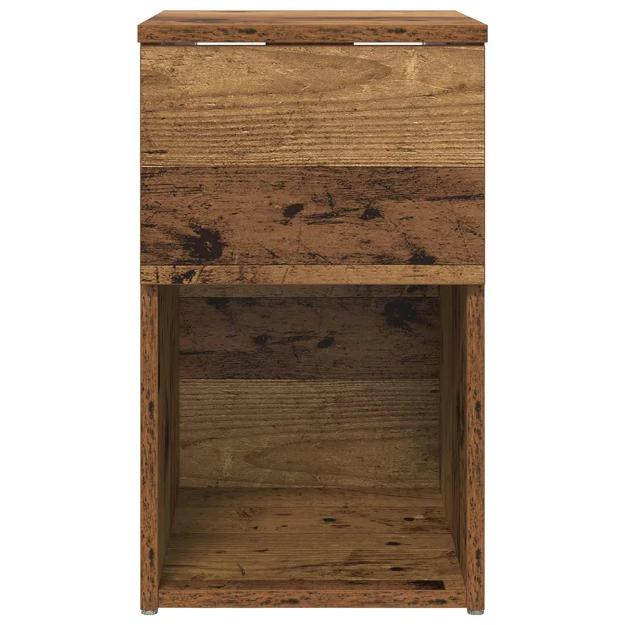 Armoire de lit 2 pcs Bois ancien 29 x 31,5 x 49 cm - 7