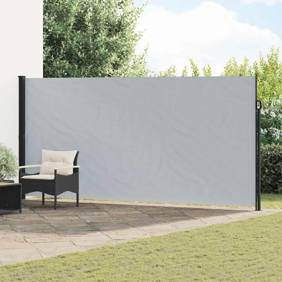 Store latéral rétractable Gris 300 x 200 cm Polyester
